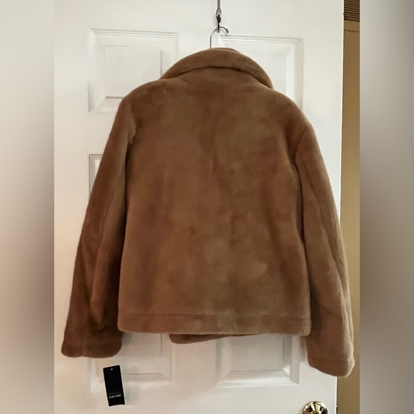 French Connection Camel Teddy Jacket, NWT, Vegan Fur Coat, XS - Picture 7 of 13